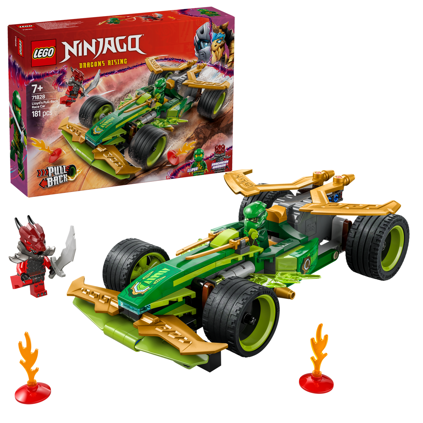 LEGO Lloyds Pull-back Race Car 71828 Ninjago (Pre-Order: January 2025)