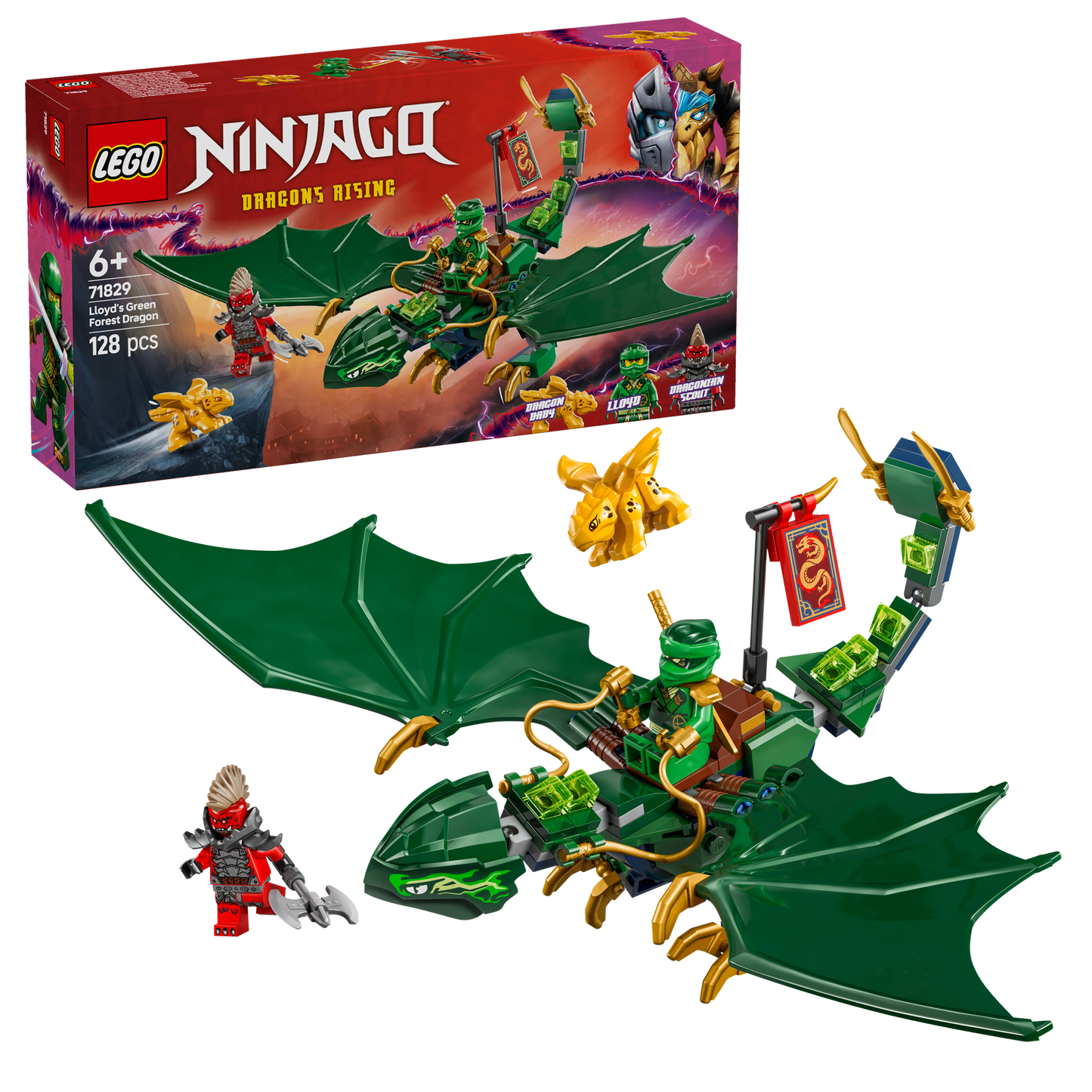 LEGO Lloyds Green Forest Dragon 71829 Ninjago (Pre-order: January 2025)