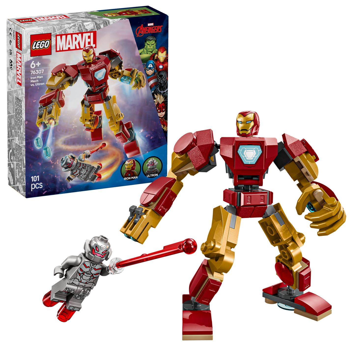 LEGO Iron Man vs Ultron 76307 Superheroes (Pre-Order: January 2025)