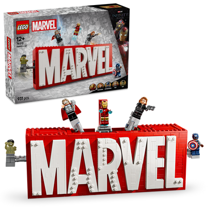 LEGO Marvel Logo and Figures 76313 Superheroes (Pre-Order: January 2025)