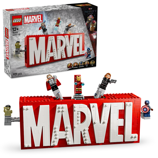 LEGO Marvel Logo and Figures 76313 Superheroes (Pre-Order: January 2025)