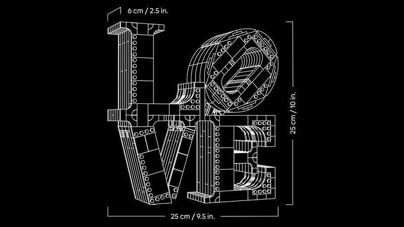 LEGO LOVE sign 31214 Art (Delivery: January 2025)