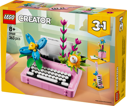 LEGO Typewriter with Flowers 31169 Creator 3-in-1 (expected: January 2025)