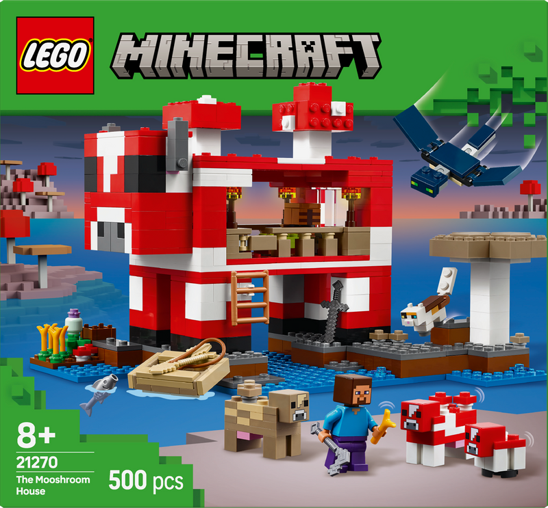 LEGO The Mushroom House 21270 Minecraft (Pre-Order: January 2025)