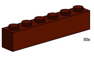 LEGO 1x6 Brown Bricks 3752 Bulk Bricks LEGO Bulk Bricks @ 2TTOYS | Official LEGO shop😊🥰 LEGO €. 7.00