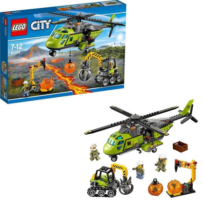 LEGO Bevoorrading helikopter 60123 City LEGO CITY VULKAANONDERZOEKERS @ 2TTOYS LEGO €. 64.99