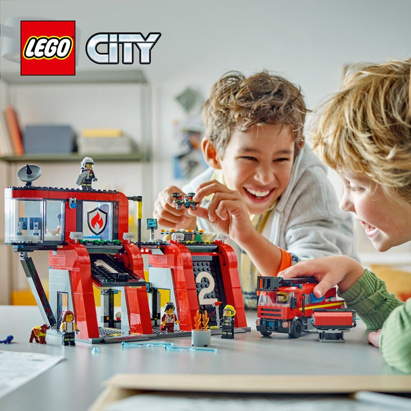 LEGO Brandweerkazerne met luchtladdervoertuig 60414 City LEGO FRIENDS @ 2TTOYS | Official LEGO shop😊🥰 LEGO €. 67.49