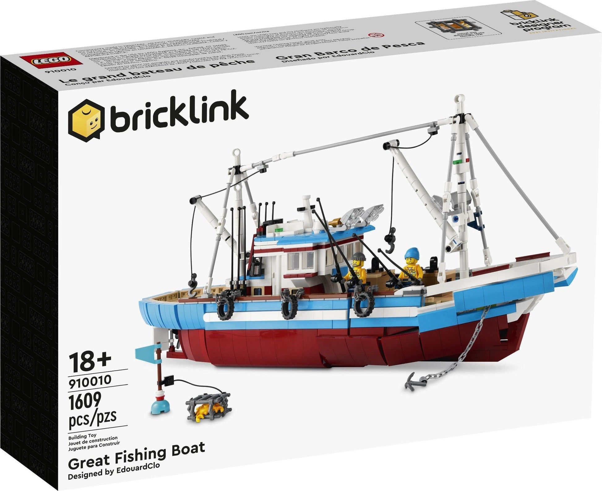 LEGO Grote vissersboot 910010 Bricklink LEGO BRICKLINK @ 2TTOYS BRICKLINK €. 219.99