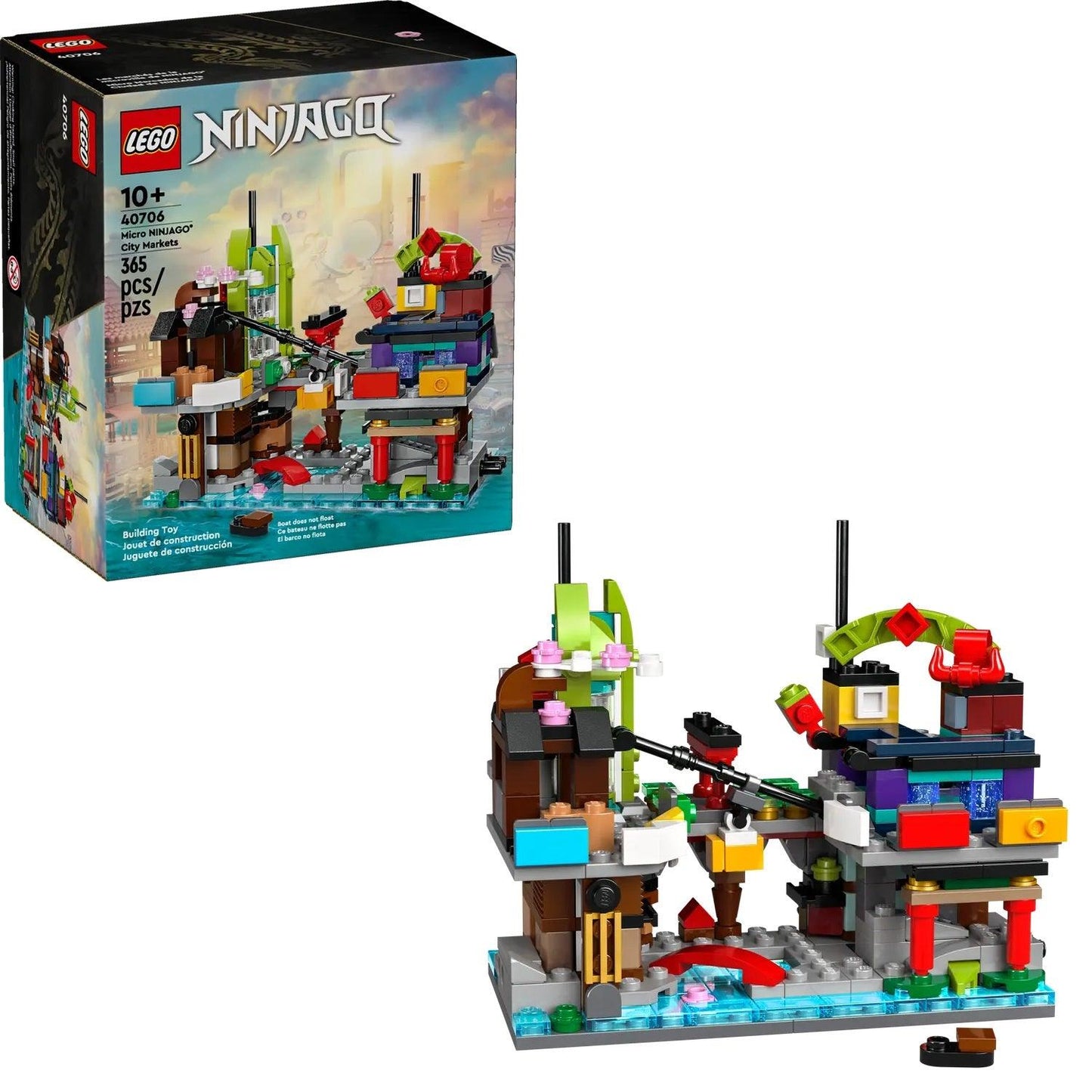 LEGO Micro NINJAGO® stadsmarkten 40706 Ninjago LEGO NINJAGO @ 2TTOYS | Official LEGO shop😊🥰 LEGO €. 14.49