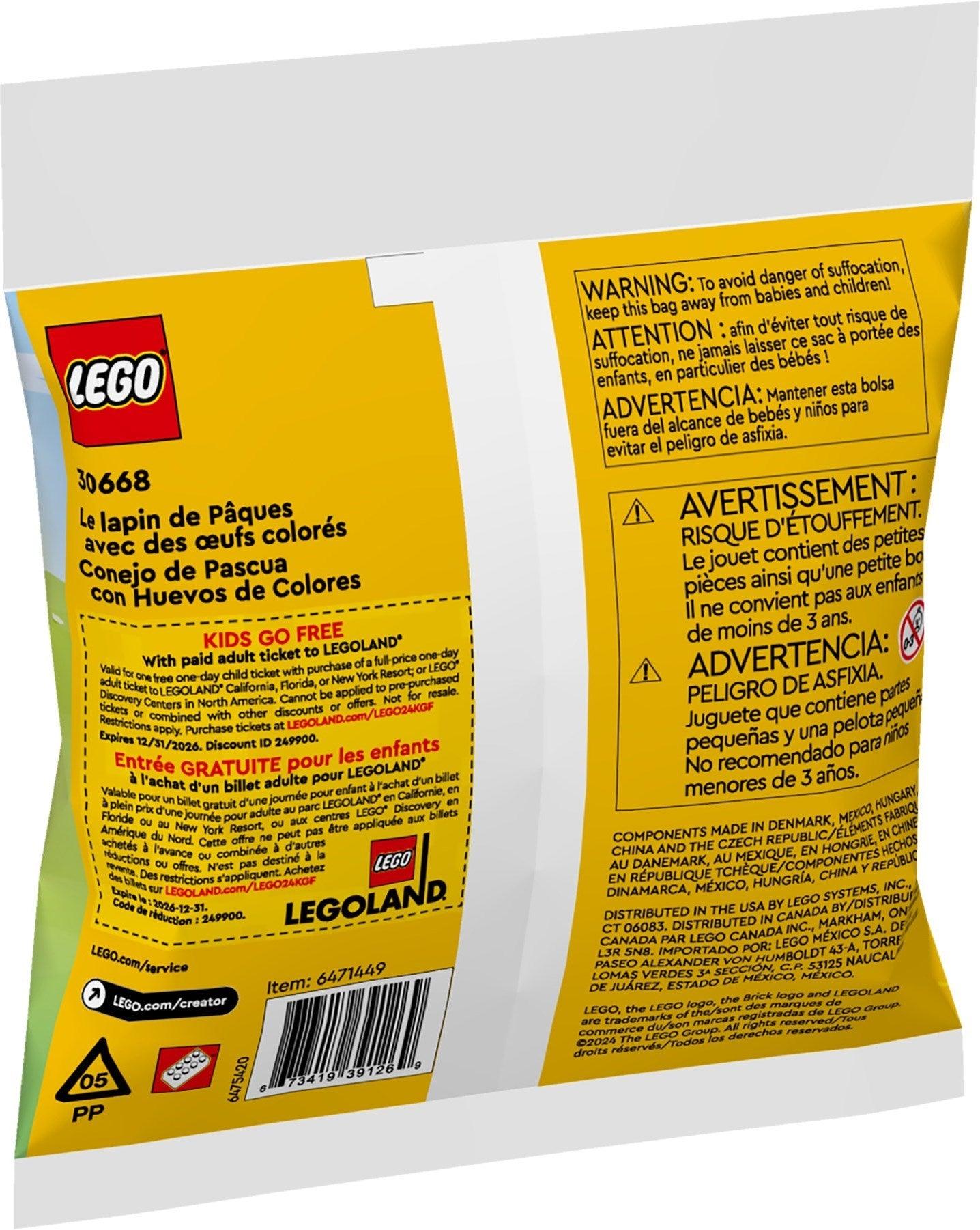 LEGO Paashaas met kleurrijke eieren 30668 Creator LEGO CREATOR @ 2TTOYS LEGO €. 4.99