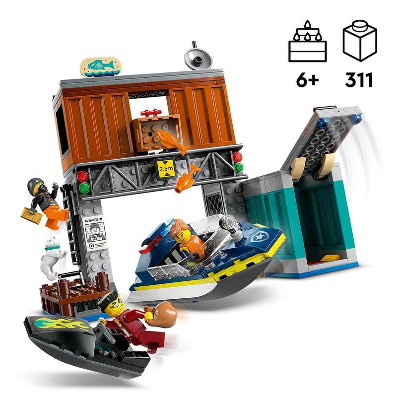 LEGO Politiespeedboot en boevenschuilplaats 60417 City LEGO CITY @ 2TTOYS | Official LEGO shop😊🥰 LEGO €. 32.49