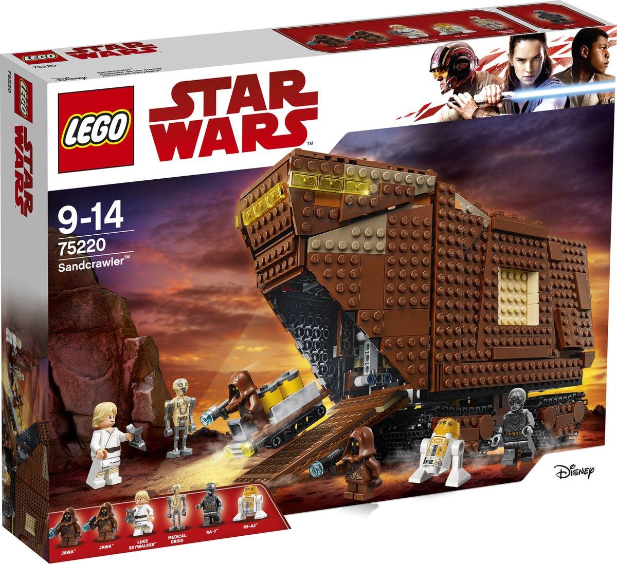 LEGO Sandcrawler van de Jawa's inclusief Luke, RA-7 en R5-A2 75220 StarWars LEGO STARWARS @ 2TTOYS LEGO €. 159.99