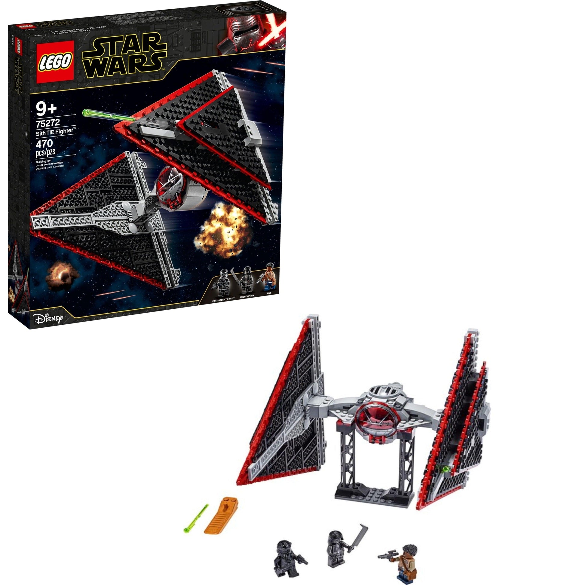 LEGO Sith TIE Dagger inclusief piloot, Knight of Ren en Finn 75272 StarWars LEGO STARWARS @ 2TTOYS | Official LEGO shop😊🥰 LEGO €. 79.99