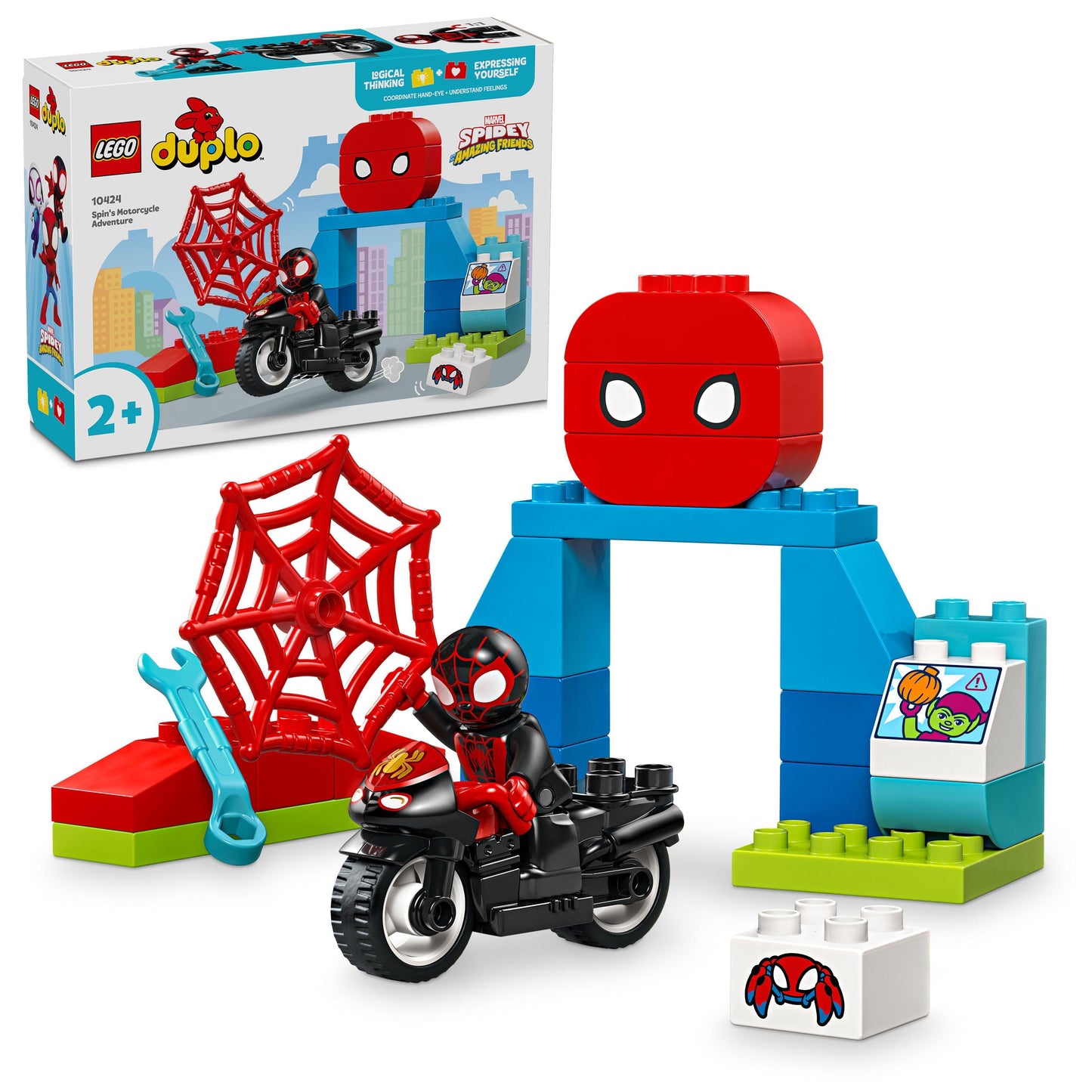 LEGO Spidy's motorcycle adventure 10424 Superheroes LEGO DUPLO @ 2TTOYS LEGO €. 19.99