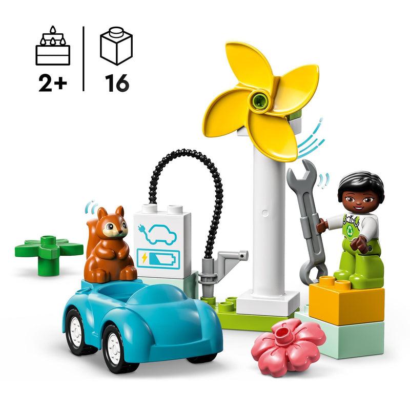 LEGO Wind turbine en electrische auto 10985 DUPLO @ 2TTOYS | Official LEGO shop😊🥰 LEGO €. 8.48