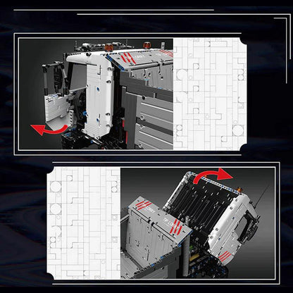 Op afstand bestuurbare kiepende zand truck vrachtwagen 5767 delig (lijkend op MAN 8X4) BLOCKZONE @ 2TTOYS BLOCKZONE €. 559.99