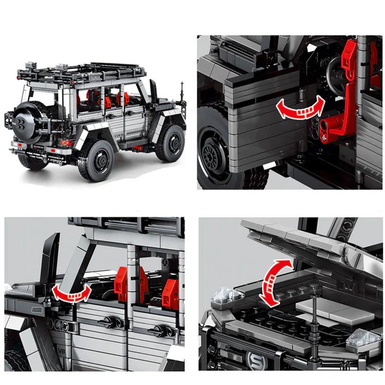 Op afstandbestuurbare 4X4 SUV 1852 delig (lijkend op Mercedes G klasse) BLOCKZONE @ 2TTOYS BLOCKZONE €. 209.99