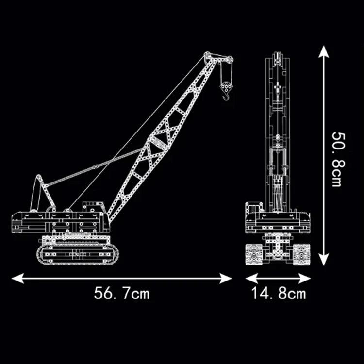 Op afstandbestuurbare dragline graafmachine 1291 delig BOUWSTEENTJES @ 2TTOYS BLOCKZONE €. 159.99