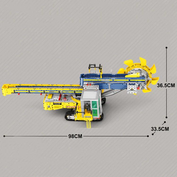 Op afstandbestuurbare graafmachine met emmerwiel 3187 delig BOUWSTEENTJES @ 2TTOYS BLOCKZONE €. 389.99