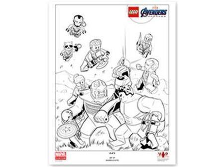 LEGO Avengers: Endgame Black & White Art Print 5005882 Gear LEGO Gear @ 2TTOYS | Official LEGO shop😊🥰 LEGO €. 9.99