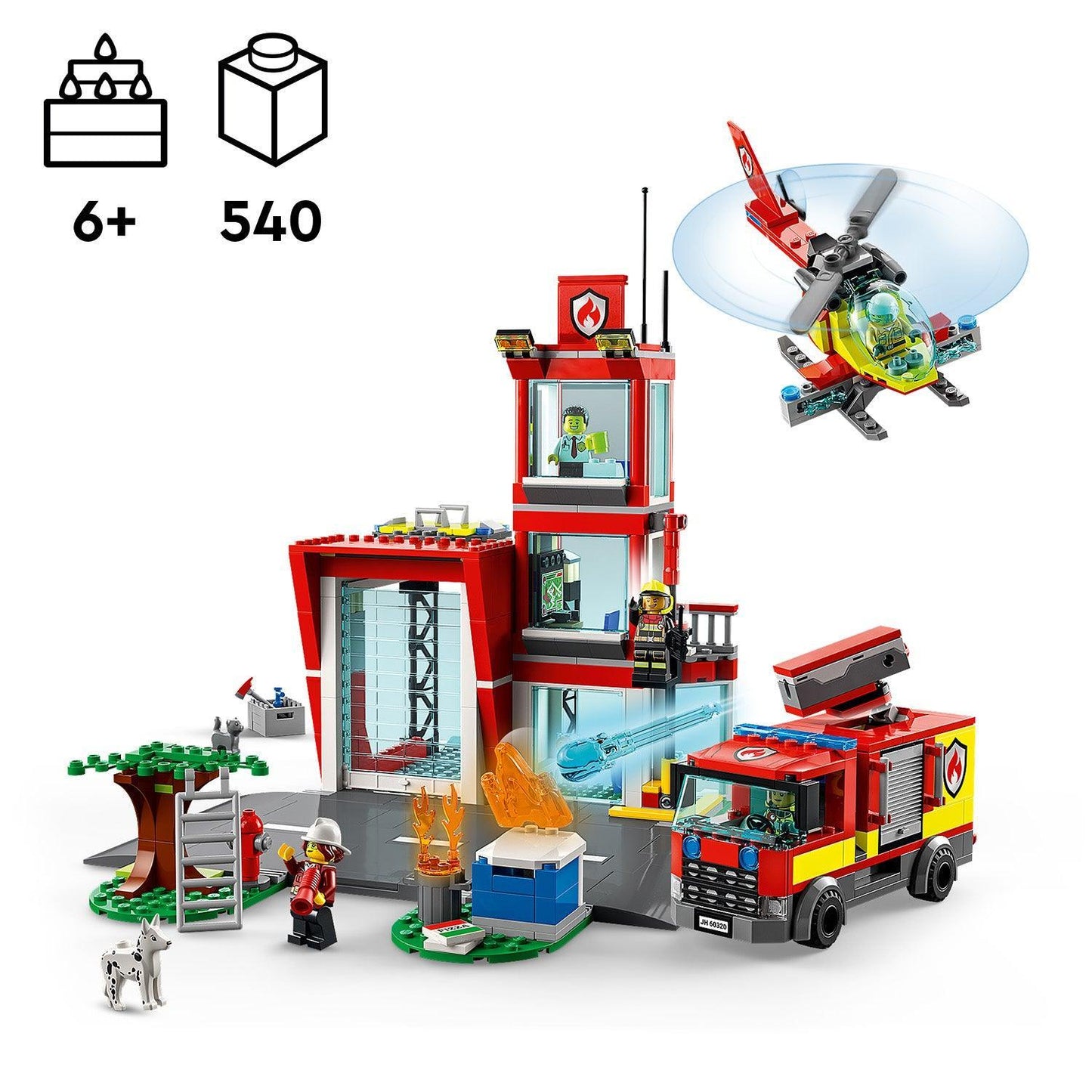 LEGO Brandweer kazerne 60320 City LEGO CITY BRANDWEER @ 2TTOYS LEGO €. 42.99