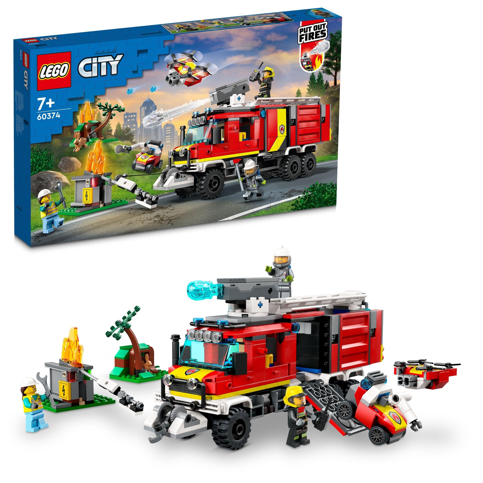 LEGO Commandowagen brandweer 60374 City LEGO CITY @ 2TTOYS LEGO €. 46.49