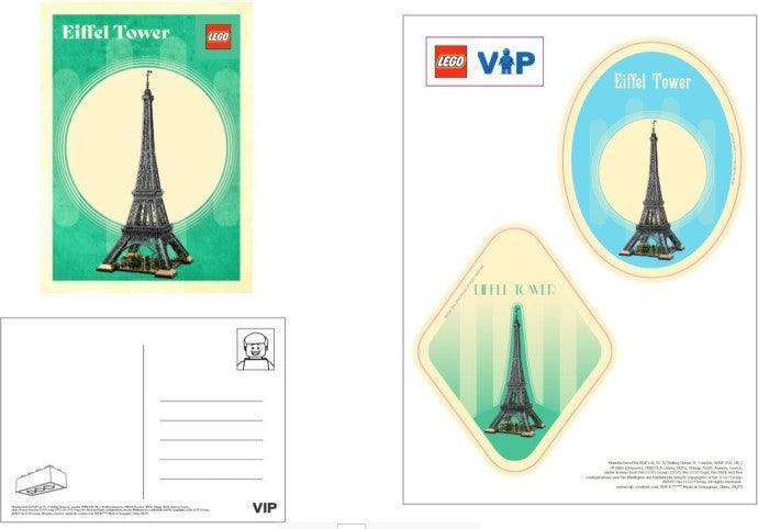 LEGO Eiffel tower Postcard and Sticker Set 5007716 Gear LEGO Gear @ 2TTOYS | Official LEGO shop😊🥰 LEGO €. 6.99