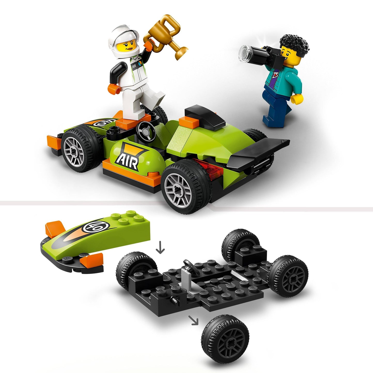 LEGO Groene Race wagen 60399 City LEGO CITY @ 2TTOYS | Official LEGO shop😊🥰 LEGO €. 8.49