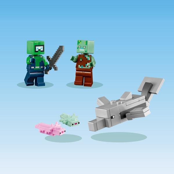 LEGO Het axolotlhuis 21247 Minecraft LEGO MINECRAFT @ 2TTOYS | Official LEGO shop😊🥰 LEGO €. 22.48