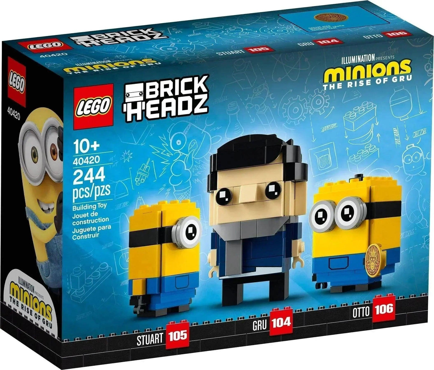 LEGO Minions Gru, Stuart en Otto 40420 Brickheadz LEGO BRICKHEADZ @ 2TTOYS LEGO €. 19.99