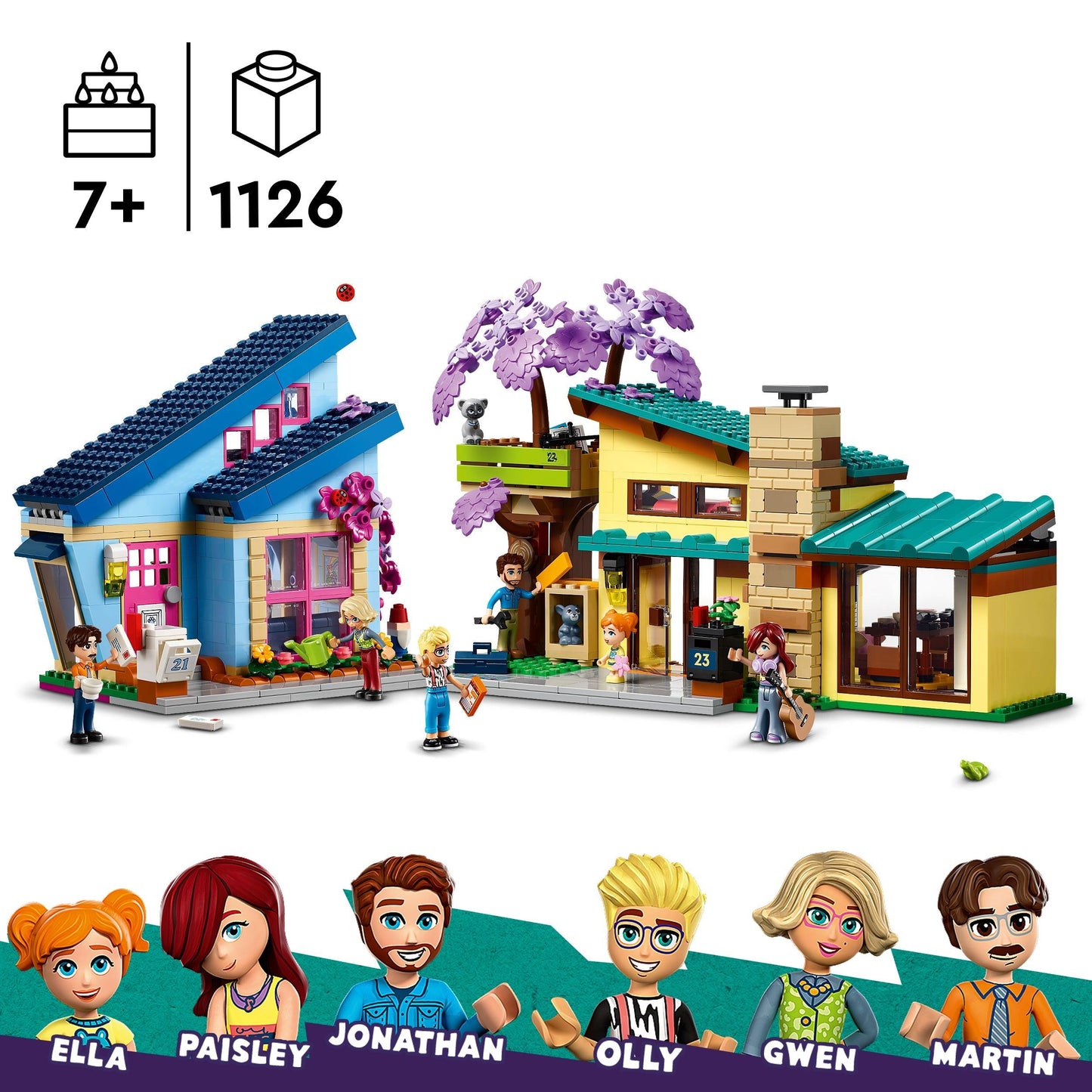 LEGO Olly en Paisley's huizen 42620 Friends LEGO FRIENDS @ 2TTOYS LEGO €. 84.49