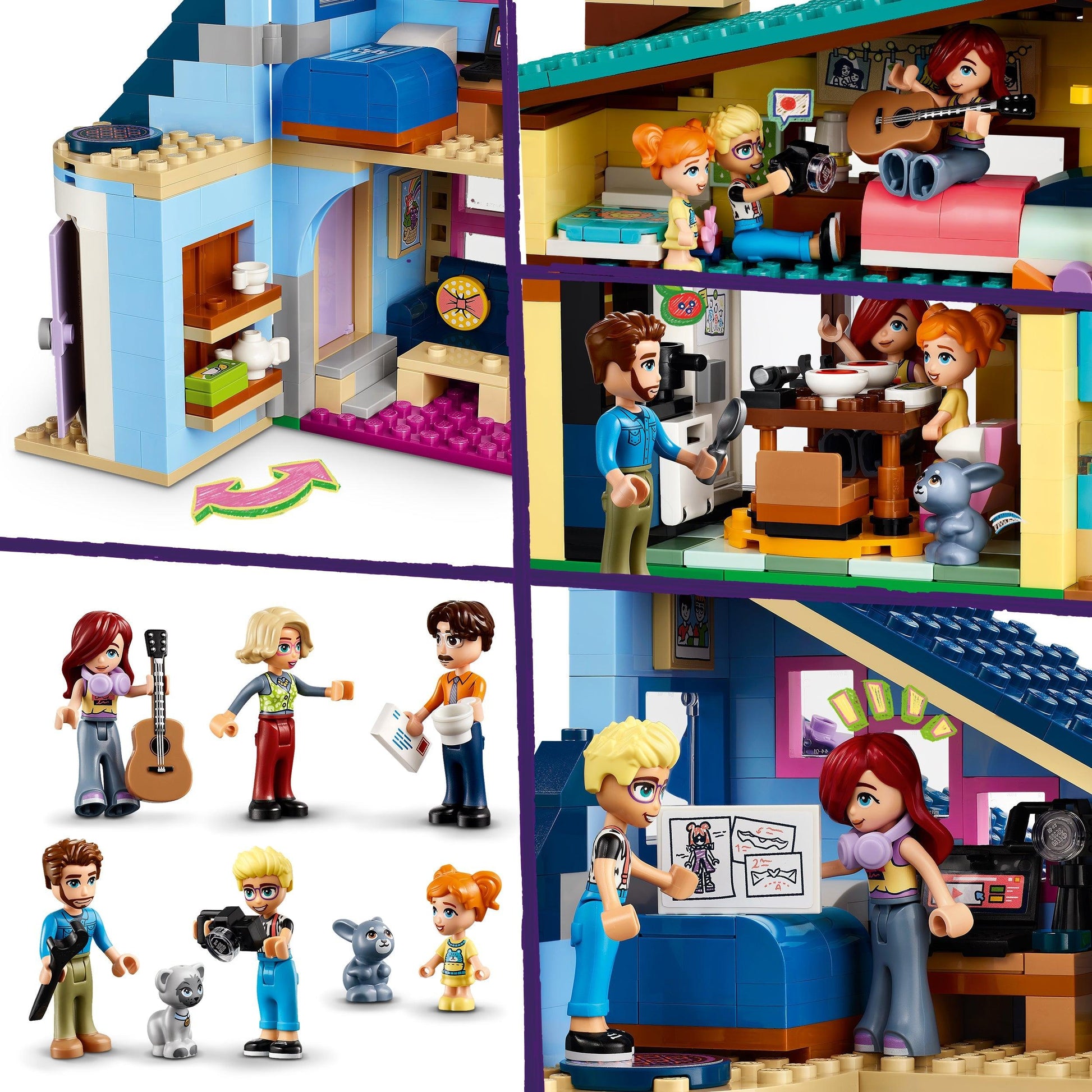 LEGO Olly en Paisley's huizen 42620 Friends LEGO FRIENDS @ 2TTOYS LEGO €. 84.49