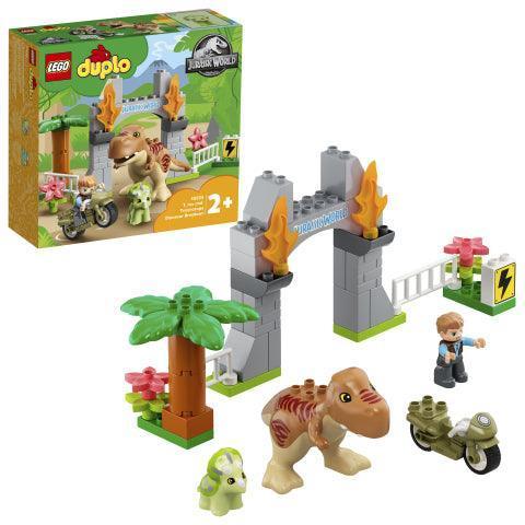 LEGO T. rex en Triceratops dinosaurus ontsnapping 10939 DUPLO LEGO JURASSIC WORLD @ 2TTOYS LEGO €. 29.74