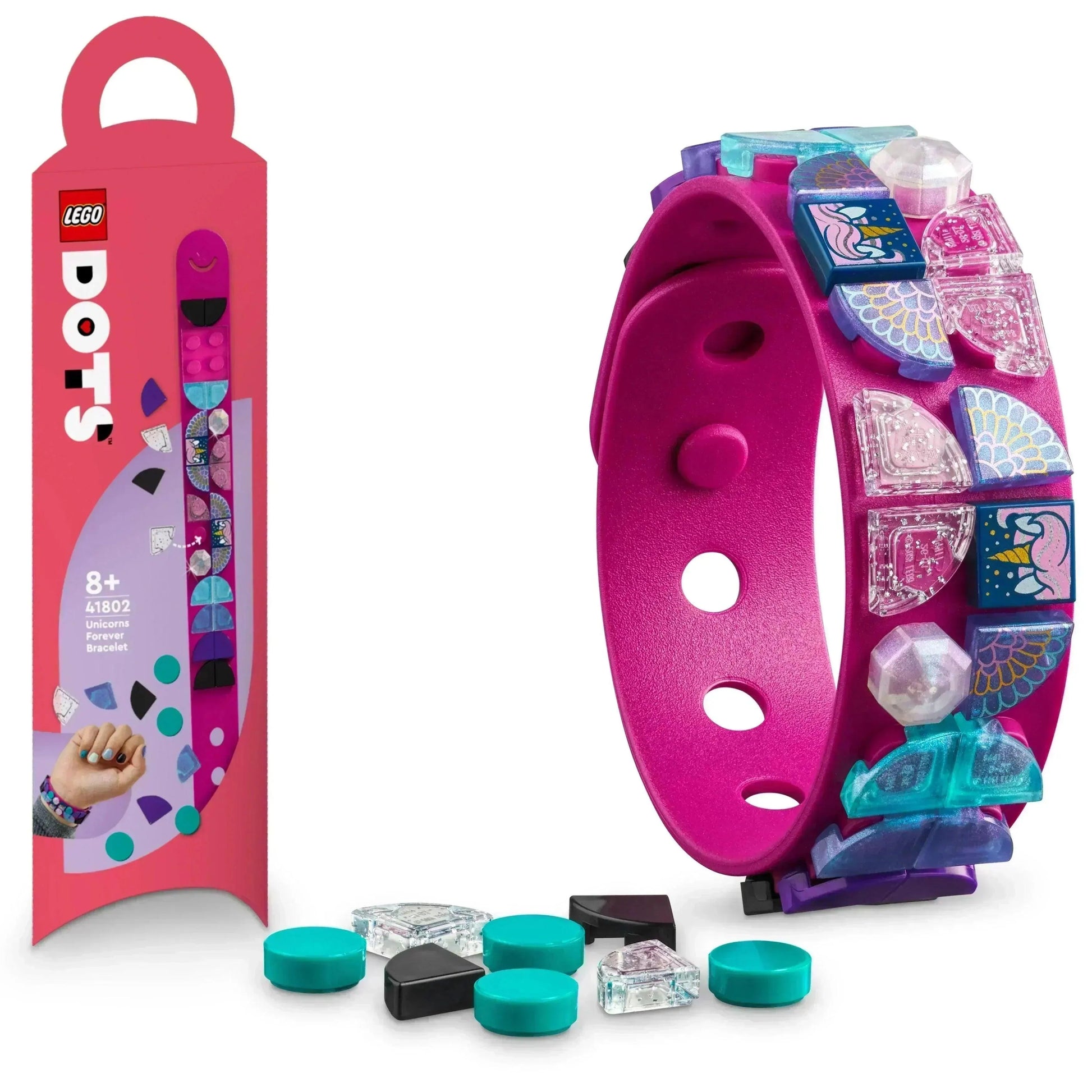 LEGO Unicorns Forever Bracelet 41802 DOTS LEGO DOTS @ 2TTOYS | Official LEGO shop😊🥰 LEGO €. 5.48