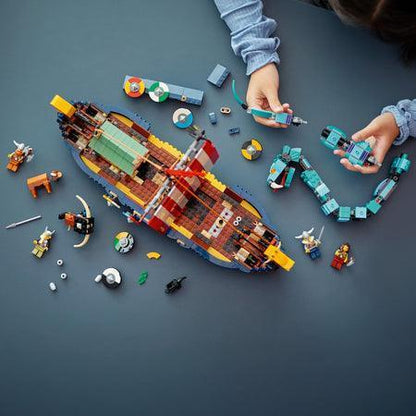 LEGO Viking schip met Midgard slang 31132 Creator LEGO CREATOR @ 2TTOYS | Official LEGO shop😊🥰 LEGO €. 119.99