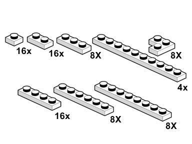 LEGO White Plates 10065 Bulk Bricks LEGO Bulk Bricks @ 2TTOYS LEGO €. 4.99