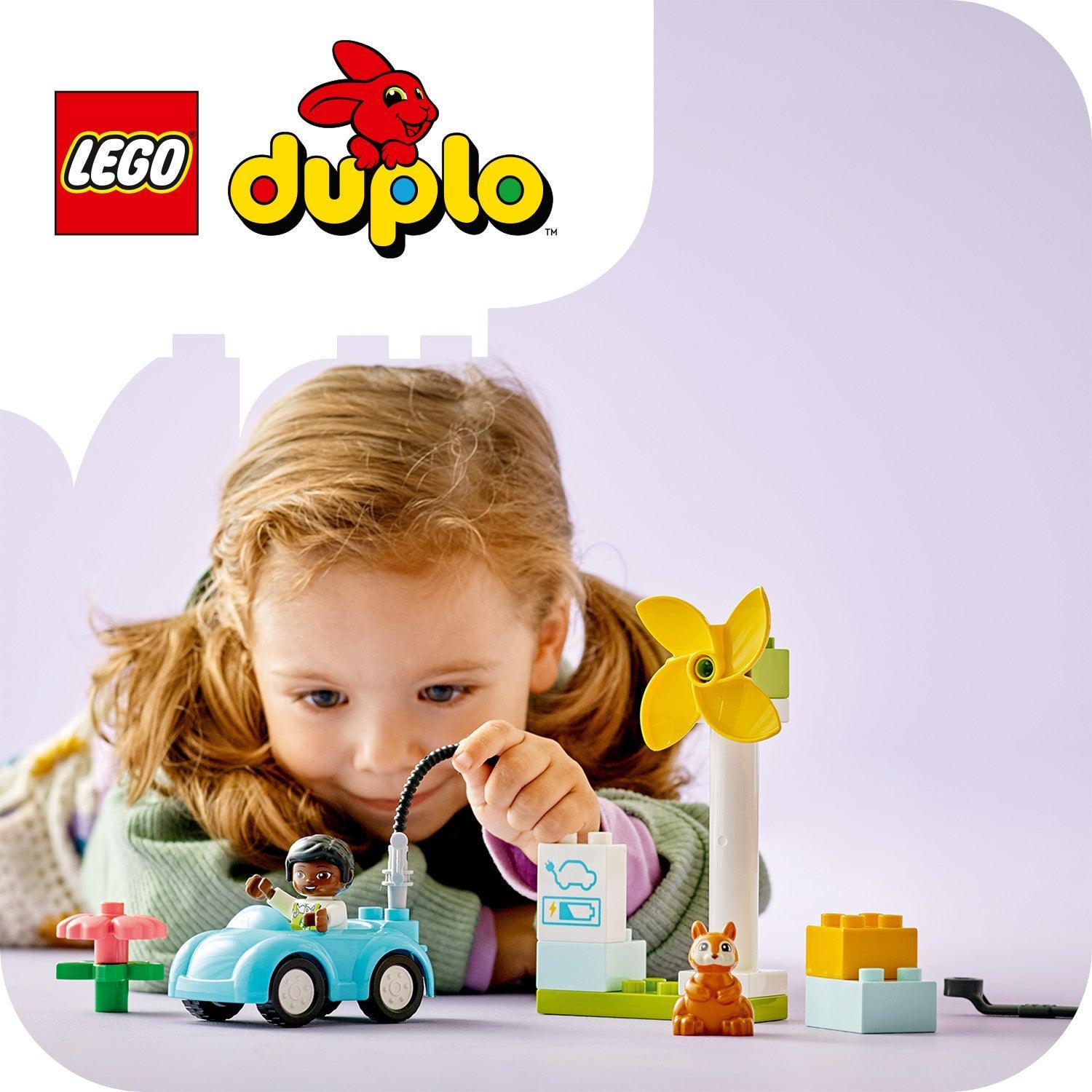 LEGO Wind turbine en electrische auto 10985 DUPLO @ 2TTOYS LEGO €. 8.48