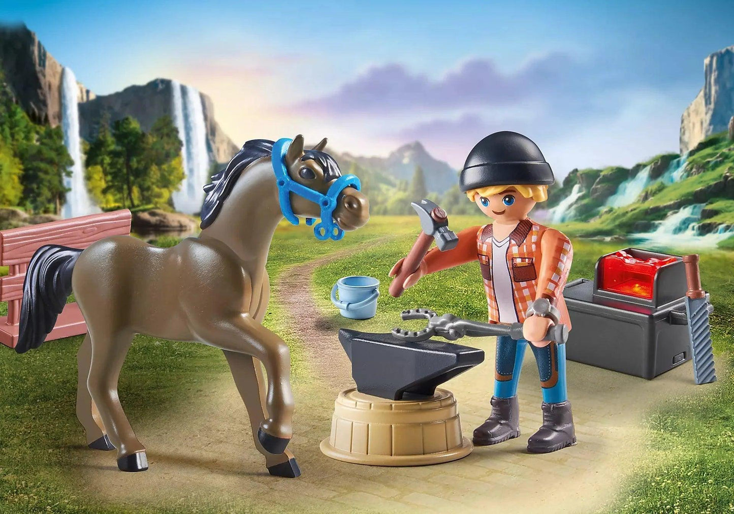 PLAYMOBIL Hoefsmid: Ben & Achilles 71357 Horses of Waterfall PLAYMOBIL HORSES OF WATERFALL @ 2TTOYS PLAYMOBIL €. 8.99