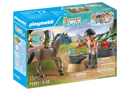 PLAYMOBIL Hoefsmid: Ben & Achilles 71357 Horses of Waterfall PLAYMOBIL HORSES OF WATERFALL @ 2TTOYS | Official LEGO shop😊🥰 PLAYMOBIL €. 12.49