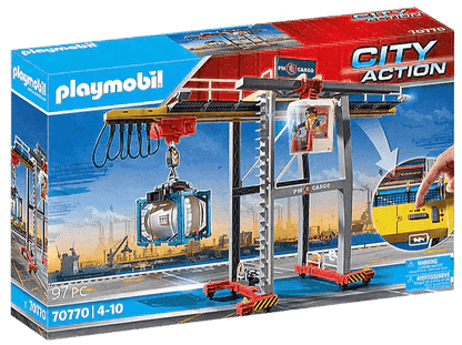 PLAYMOBIL Portaalkraan met containers 70770 City Action PLAYMOBIL @ 2TTOYS PLAYMOBIL €. 48.99