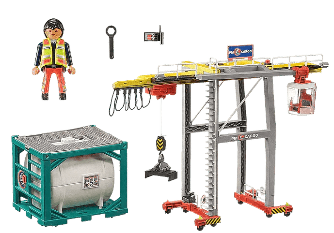 PLAYMOBIL Portaalkraan met containers 70770 City Action PLAYMOBIL @ 2TTOYS PLAYMOBIL €. 48.99