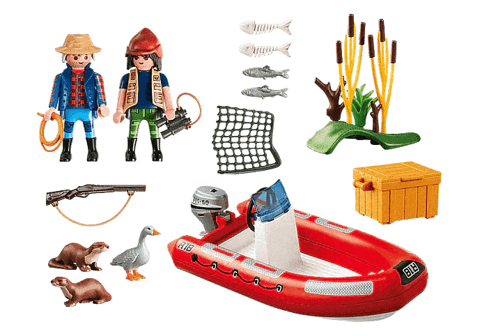 Playmobil Rubberboot met stropers 5559 Wildlife PLAYMOBIL @ 2TTOYS PLAYMOBIL €. 13.99