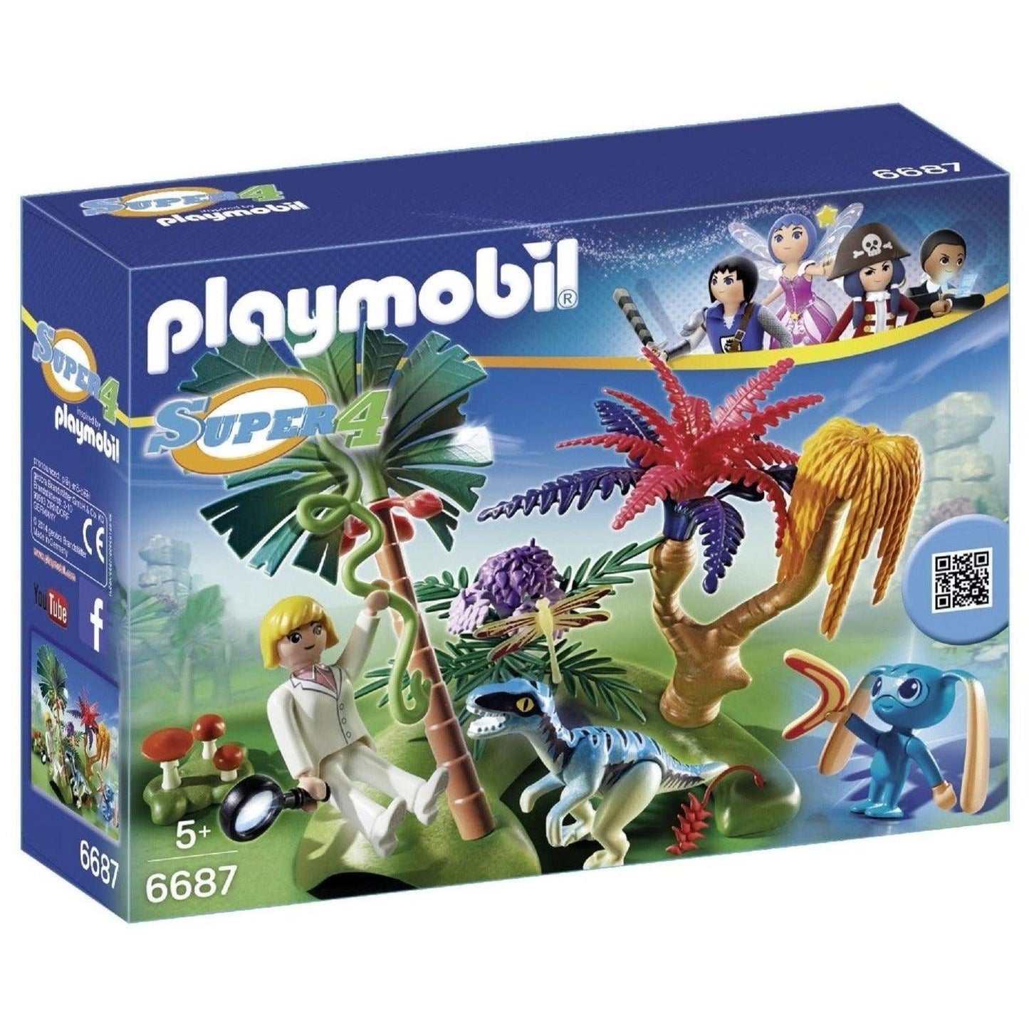 Playmobil Super 4 Verlaten Eiland met Aliën en Raptor 6687 Super 4 PLAYMOBIL SUPER4 @ 2TTOYS PLAYMOBIL €. 10.99