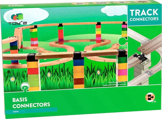 Toy2 Track Connector 21046 - 50 Basis connectors TOY2 @ 2TTOYS TOY2 €. 79.99